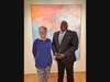 Robbin Zella, Director of the Housatonic Museum of Art and Housatonic Community College CEO Dr. Dwayne Smith.