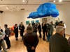 Crowds gathered to view the widely-anticipated exhibition “Drip-Drop, Tick-Tock, Here + Now” at Housatonic Museum of Art. Exhibition on view through December 8, with a gallery talk taking place on November 13.