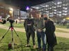 left to right: HCC CEO Dr. Dwayne Smith, Shannon Calvert of the Westport Astronomical Society and HCC faculty member Anne Carpenter.