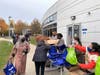 Thanksgiving meal bags were provided to 100 HCC students.