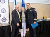 Left to right: Stamford EMS Board Chair Marc Kurzman, Retired Stamford EMS Chief of Service and CEO Patricia Squires and current Chief of Staff Edward Browne.