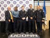 An inaugural Chief’s Medal of Honor was awarded to EMT Ginger Warren, EMT Justin Manley (center), and paramedic David Parenti (center right) for their heroism.
