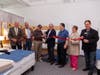 Left to right: Bill Purcell, John Vester, John Anglace, Bob Zukowski, Eric McPherson, Virginia Harger, and Bing Carbone.