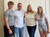 Whitney Cabinet Painting Owner Michael Putnam and his family.