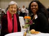 Stamford Senior Center Board members Roberta Eichler and Sheryl Morrison