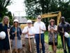 (l-r) Stamford Mayor Caroline Simmons, CT Housing Commissioner Seila Mosquera-Bruno, Pacific House Executive Director Rafael Pagan, Jr., City of Stamford Land Use Bureau Chief Ralph Blessing, Elena Kalman Architect & Charles Connor of Emerson Construction