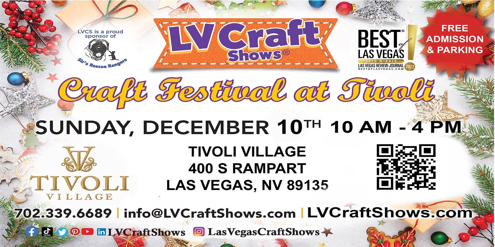Dec 10 | Craft Festival at Tivoli | Las Vegas, NV Patch