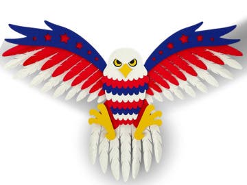 Paper Craft: Patriotic Eagle