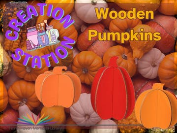 Creation Station: Wooden Pumpkins