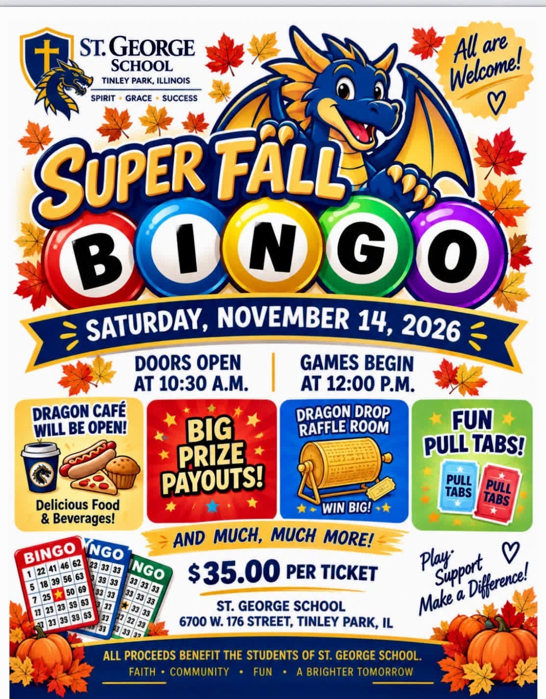 St. George School Fall Super Bingo