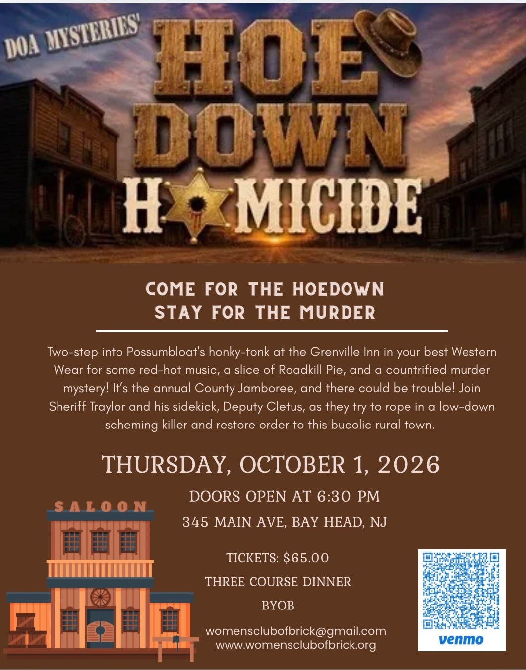 Hoedown Homicide Murder Mystery