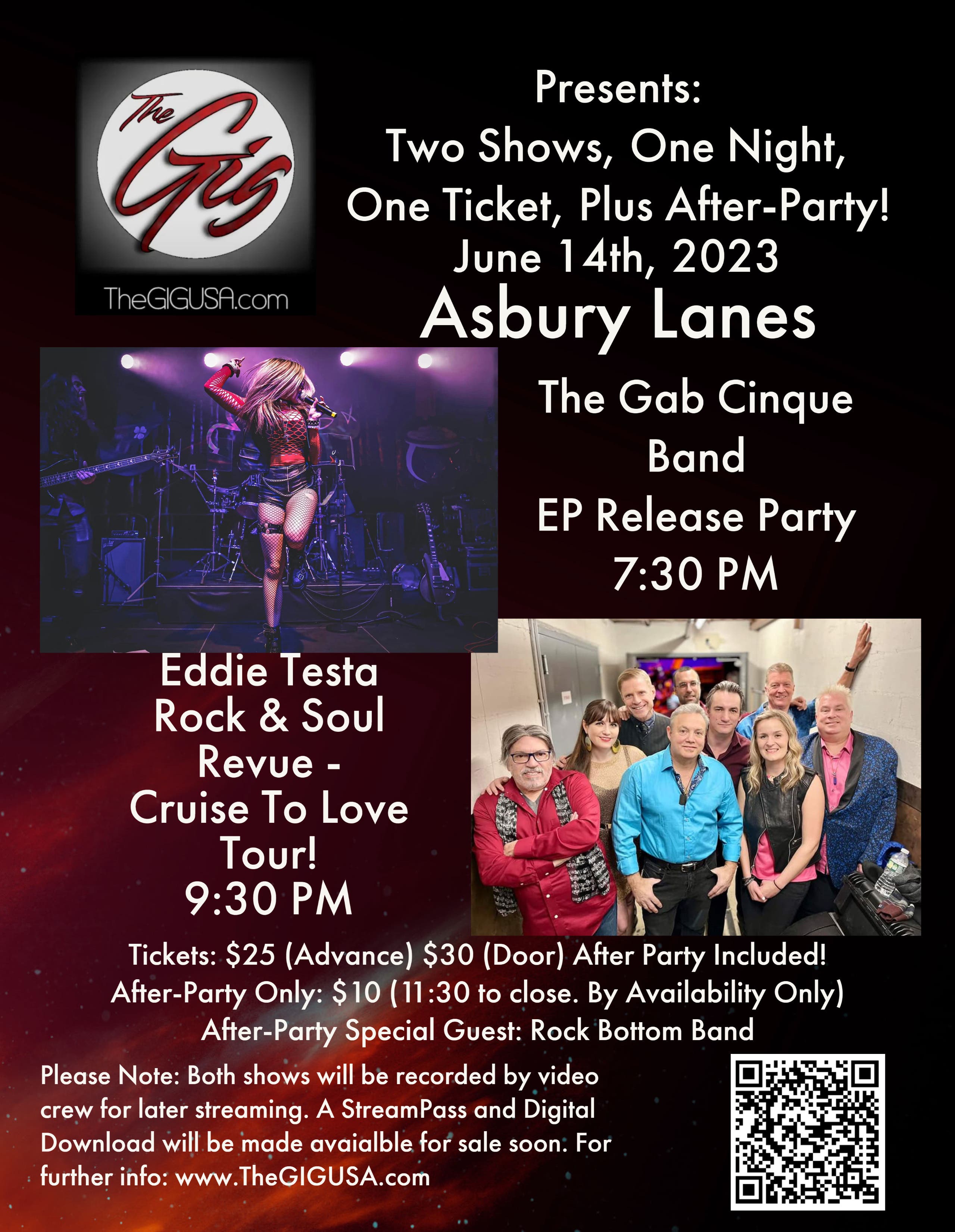 Jun 14 | The GIG USA's Kickoff Party For Asbury Park North To Shore  Festival At Asbury Lanes | Asbury Park, NJ Patch
