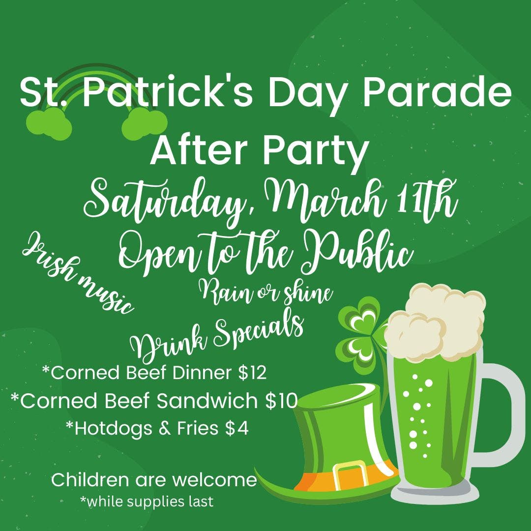 Mar 11 Milford Elks Lodge 1589 St Patrick s Day After Party Open Mar 11 Milford Elks Lodge 1589 St Patrick s Day After Party Open