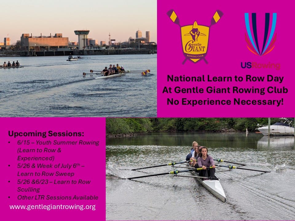 National Learn to Row Day with Gentle Giant Rowing