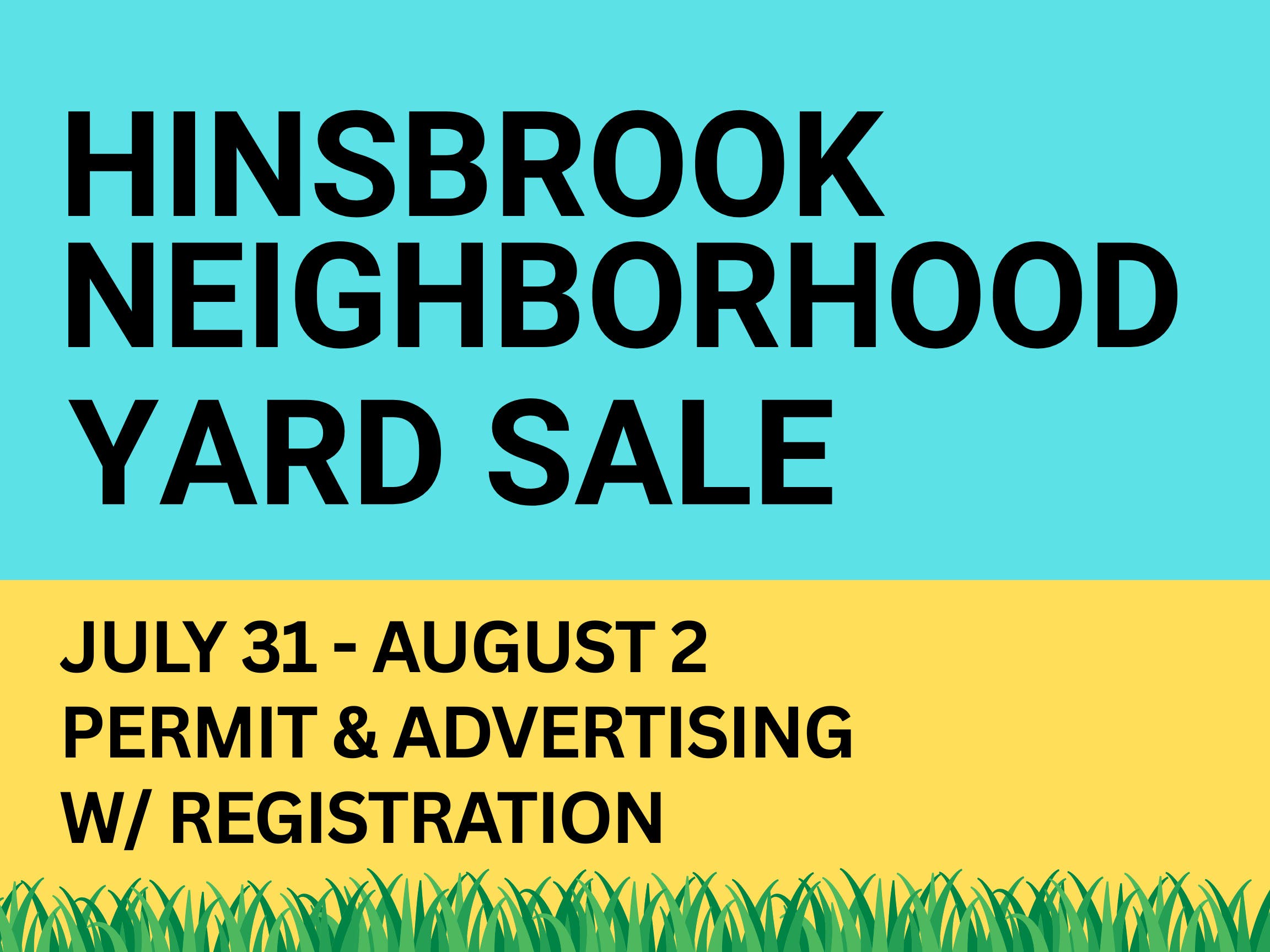 Hinsbrook Neighborhood-Wide Yard Sale