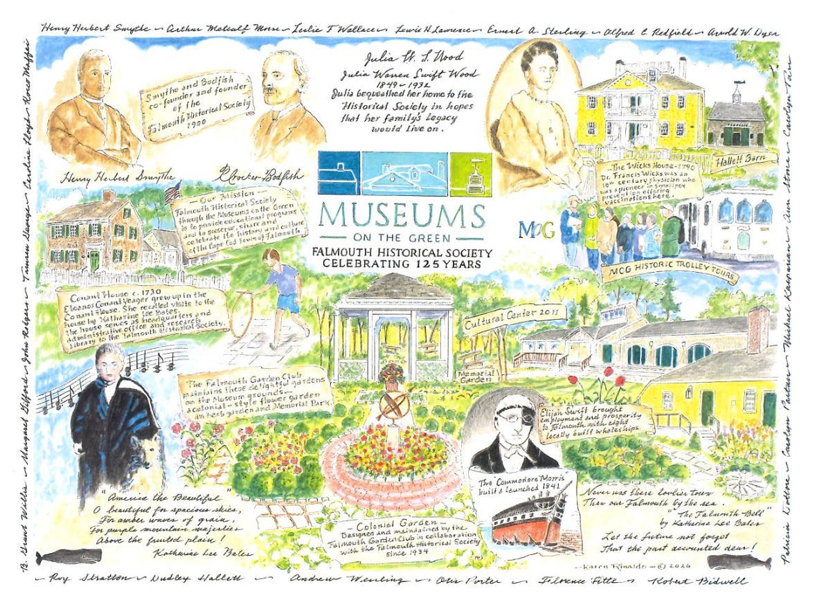 Creating a Commemorative Painting – Celebrating the Falmouth Historical Society’s 125th!