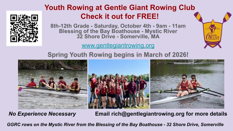 Oct 4 | Introduction to Youth Rowing at Gentle Giant Rowing Club ...