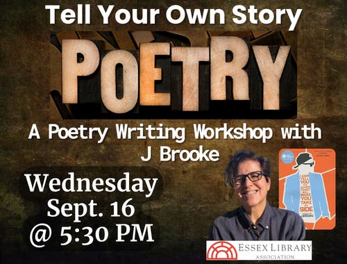 Tell Your Own Story: A Poetry Writing Workshop with J Brooke