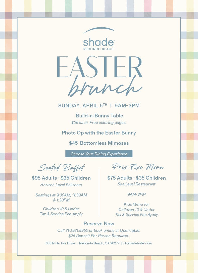 Easter Brunch Prix Fixe Menu + Buffet