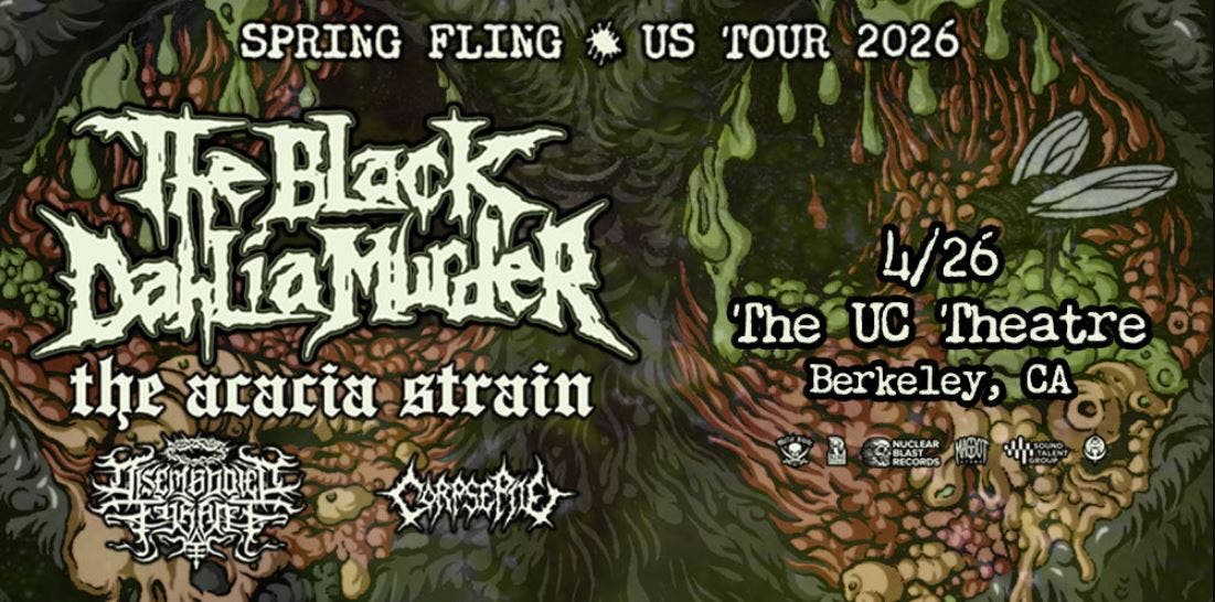 The Black Dahlia Murder | The Acacia Strain, Disembodied Tyrant, Corpse Pile