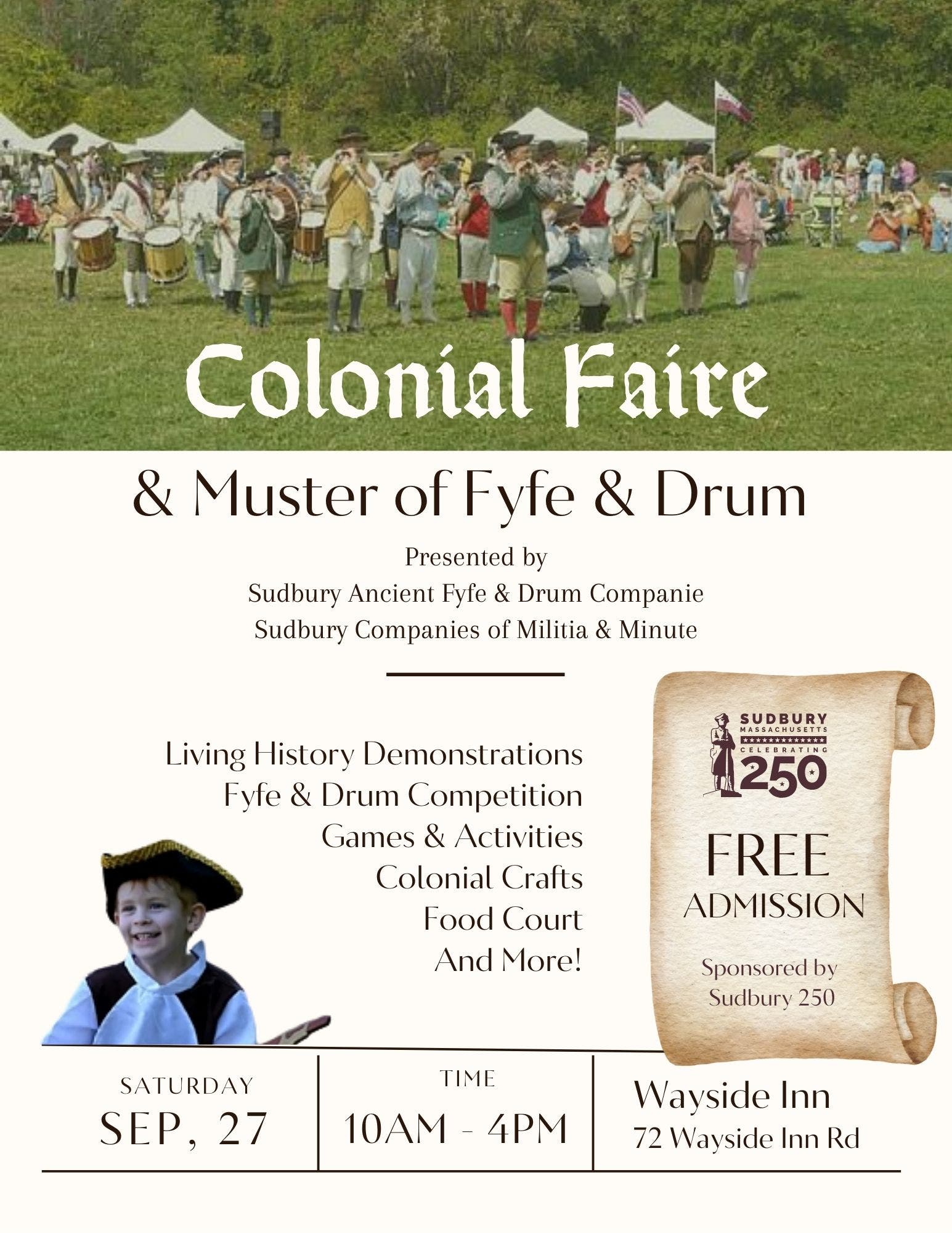 Colonial Faire & Muster of Fyfe & Drum