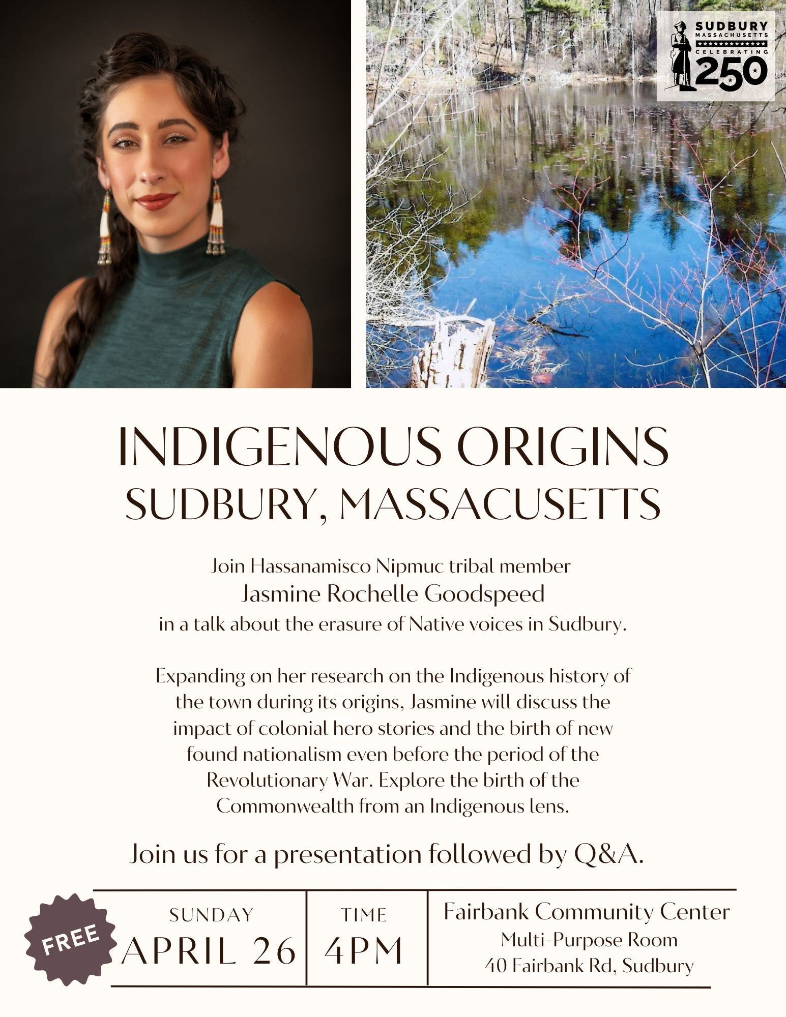 Indigenous Origins: Sudbury, Massachusetts