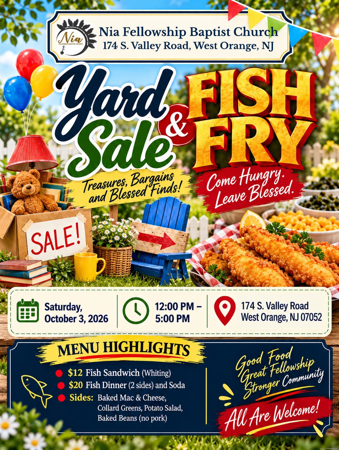 Community Yard Sale & Fish Fry