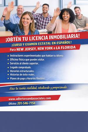 Como sacar licencia de Realtor en New Jersey