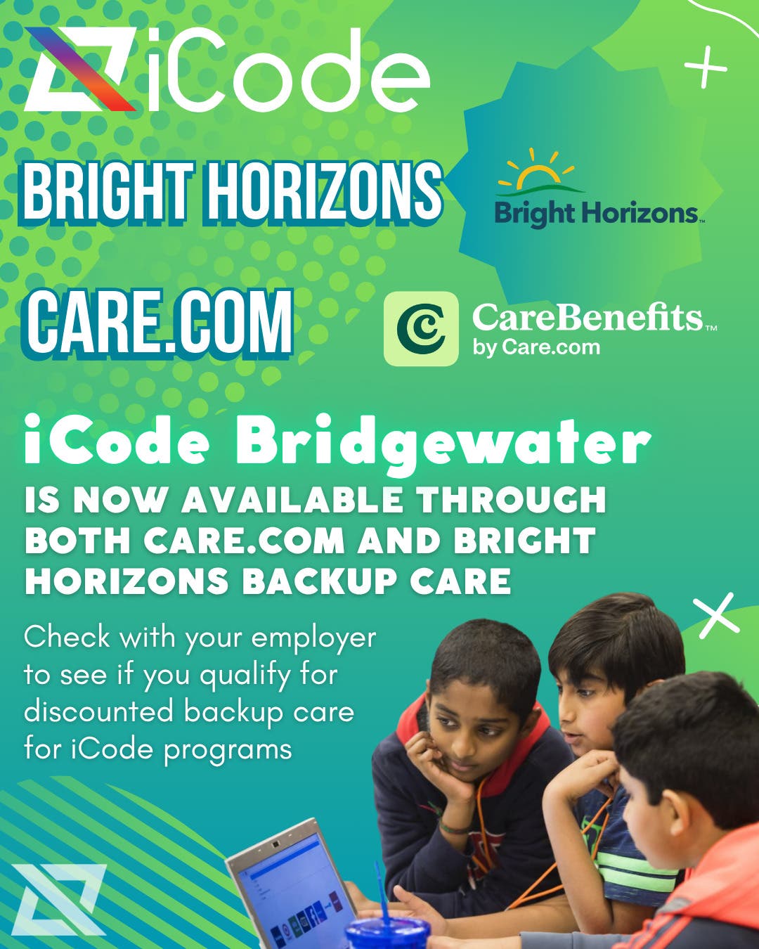 iCode Bridgewater Now Available Through Bright Horizons & CareBenefits