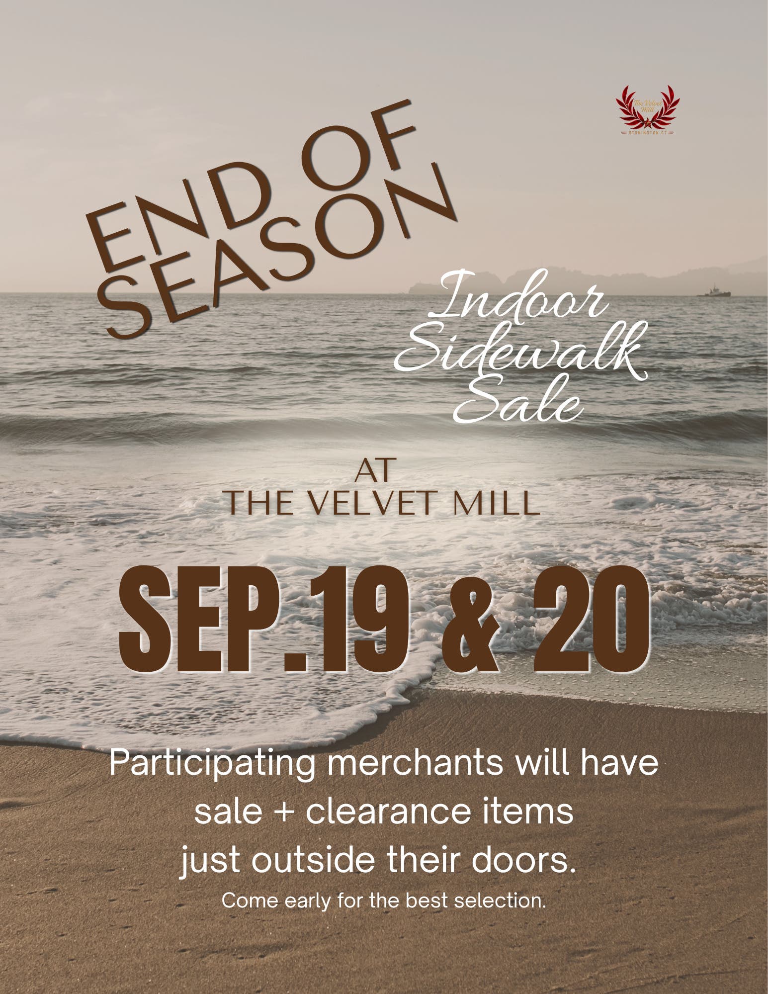 The Velvet Mill End-of-Season Indoor Sidewalk Sale