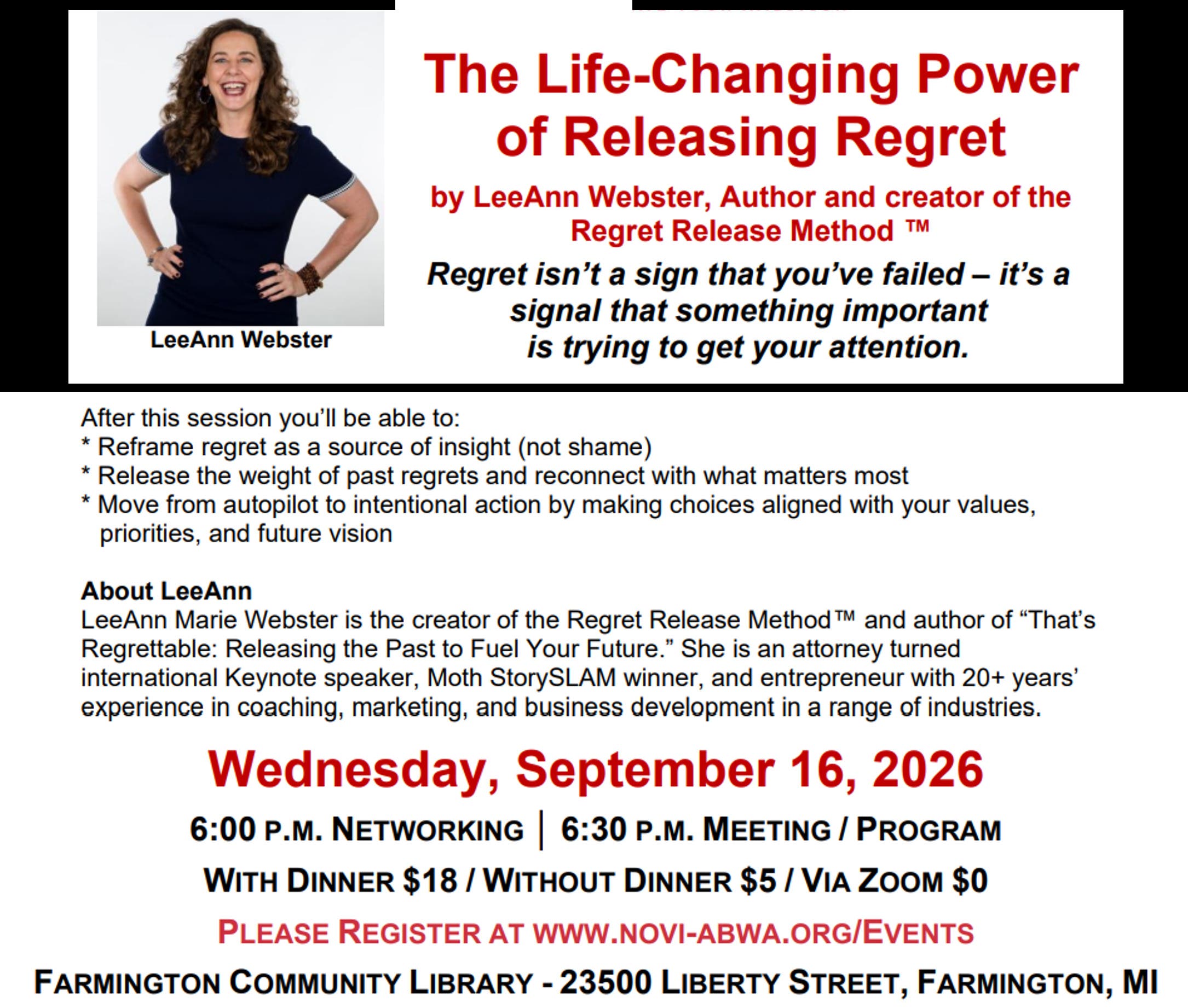 The Life-Changing Power of Releasing Regret