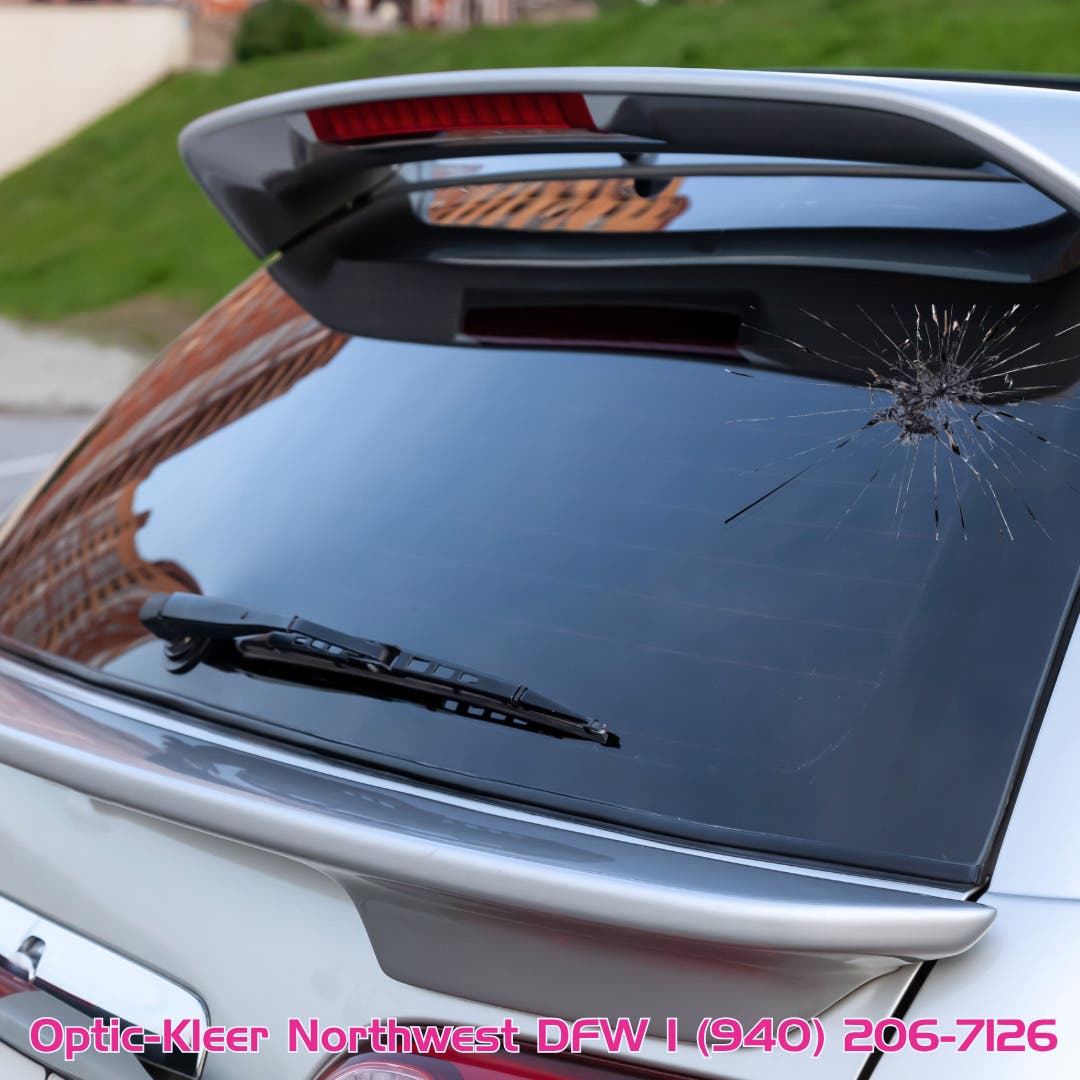 Rear Auto Glass Repair with Oprtic-Kleer Northwest DFW