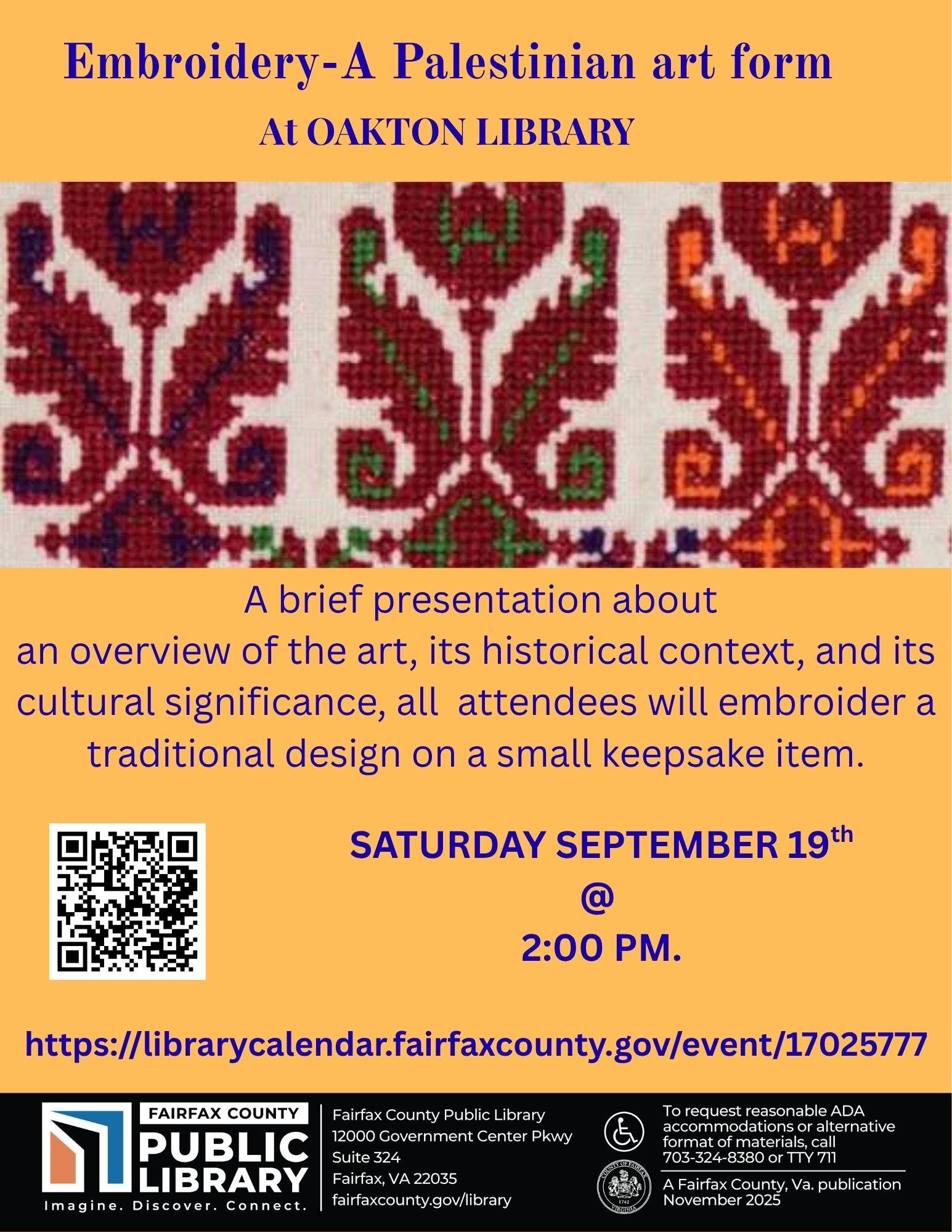 Embroidery - A Palestinian Art Form