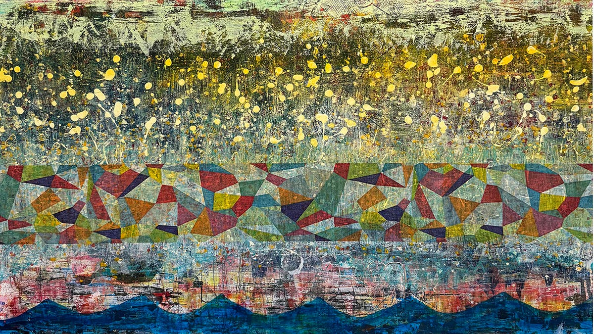 “Beyond Blue Yonder” Abstract artworks by James Ong