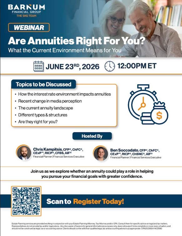 Free Webinar- Are Annuities Right for You?