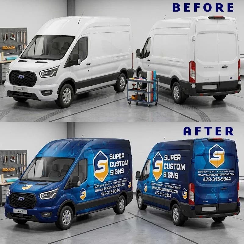 Before & After: Transform Your Fleet with Custom Fleet Wraps