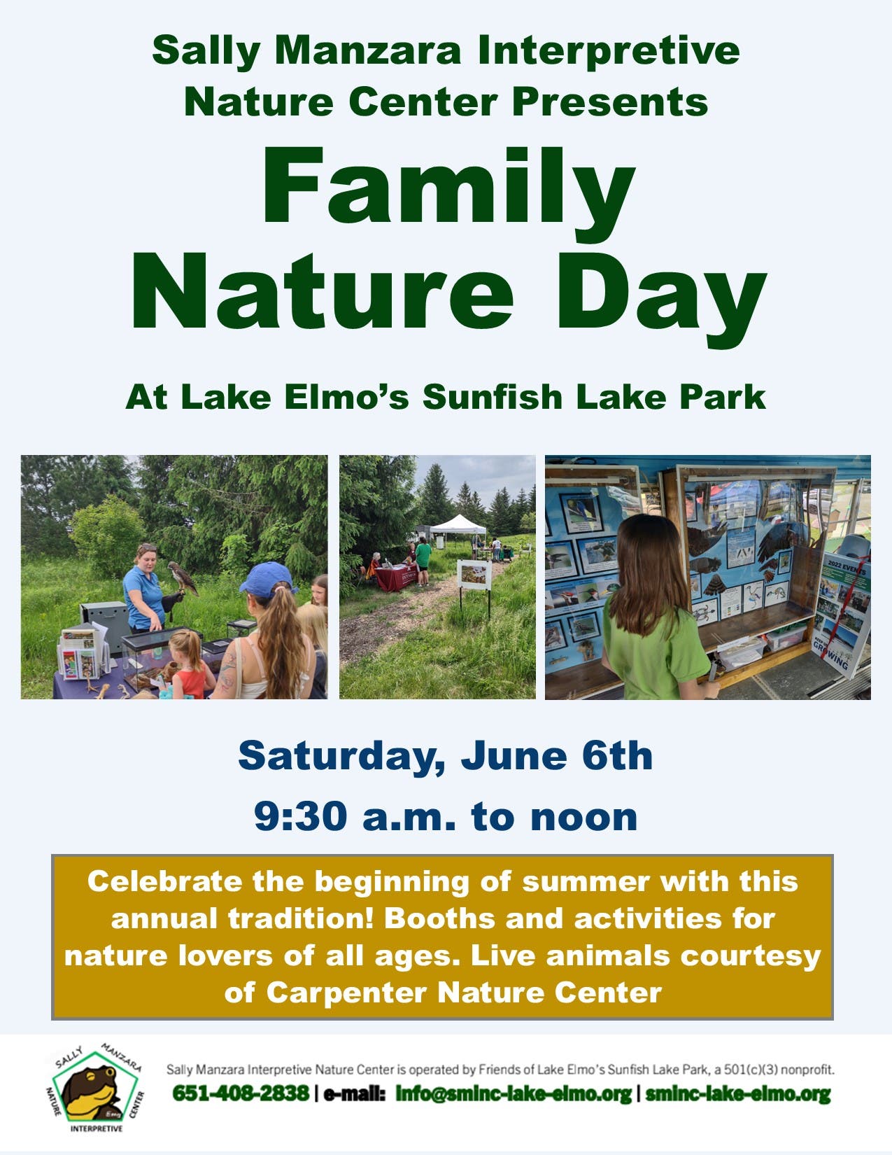 Family Nature Day at Sunfish Lake Park