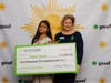The Robin Trapani Memorial Scholarship recipient Fadya Rauf with Heather Hileman