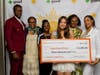 I am O.R.A.N.G.E. Scholarship sponsored by Fiserv, Inc. recipient Anneliese Hsiao with Andre Bryan, Simone Arnold, Yasha Riley, Shonette Paisley and Angela Cheshier