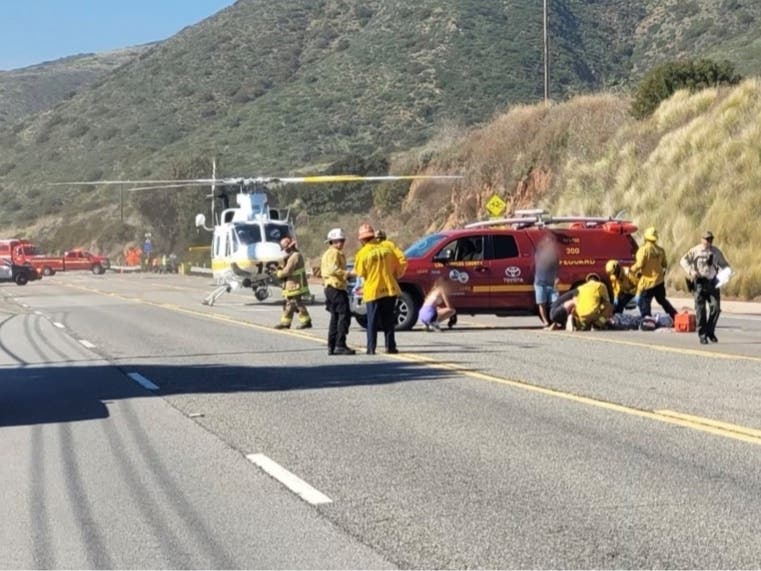 Fiery Rollover Crash Shuts Down PCH In Malibu Tuesday Afternoon ...