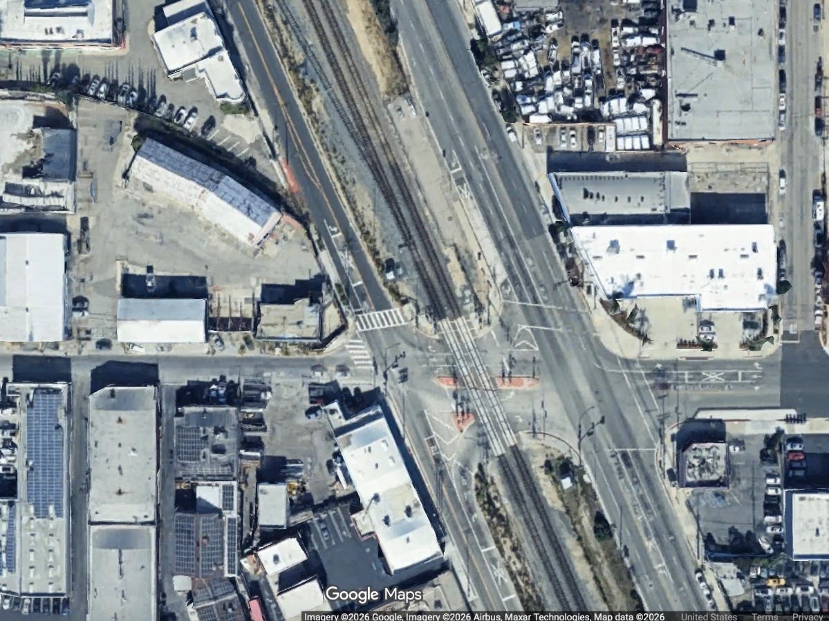 The crash occurred near the intersection of San Fernando Road and Broadway in Glendale.