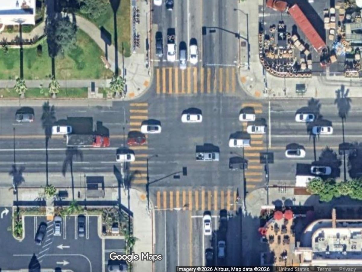 Highland Avenue and Sunset Boulevard was named the very worst intersection in Los Angeles by the Los Angeles Times.