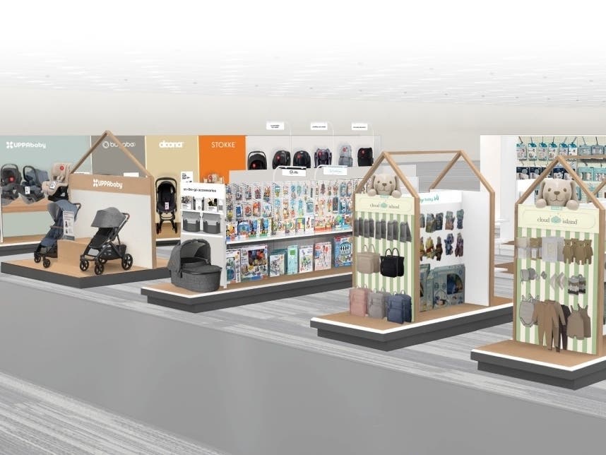 Target's Baby Boutiques allow shoppers to get hands-on experience with baby gear in newly renovated sections of 22 California stores