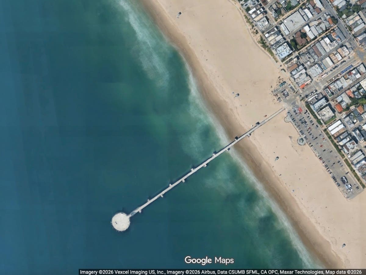 Officers responded at about 9:45 p.m. to a report of a vehicle striking a bicyclist near the pier on the 3100 block of Ocean Front Walk, according to the Los Angeles Police Department.