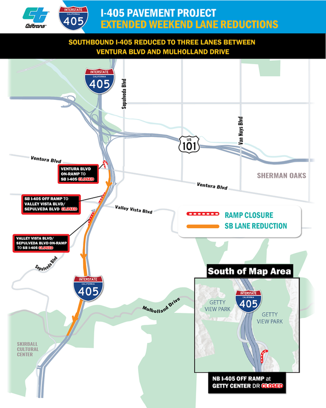 Major 405 Freeway Closures Return Friday, Last Through Monday | Los ...