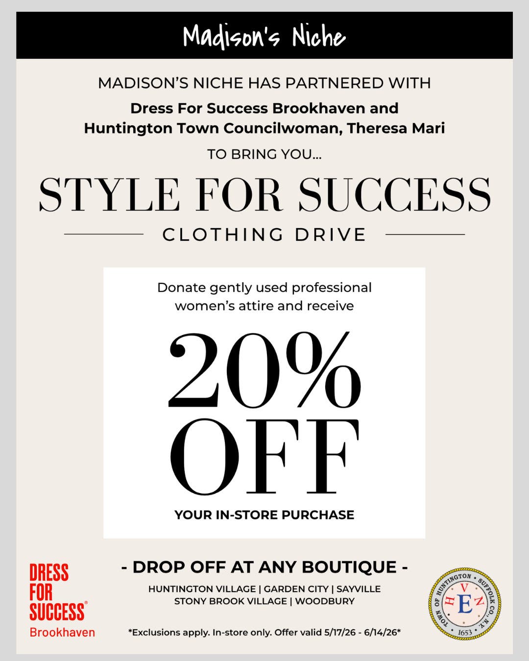 Style For Success Clothing Drive