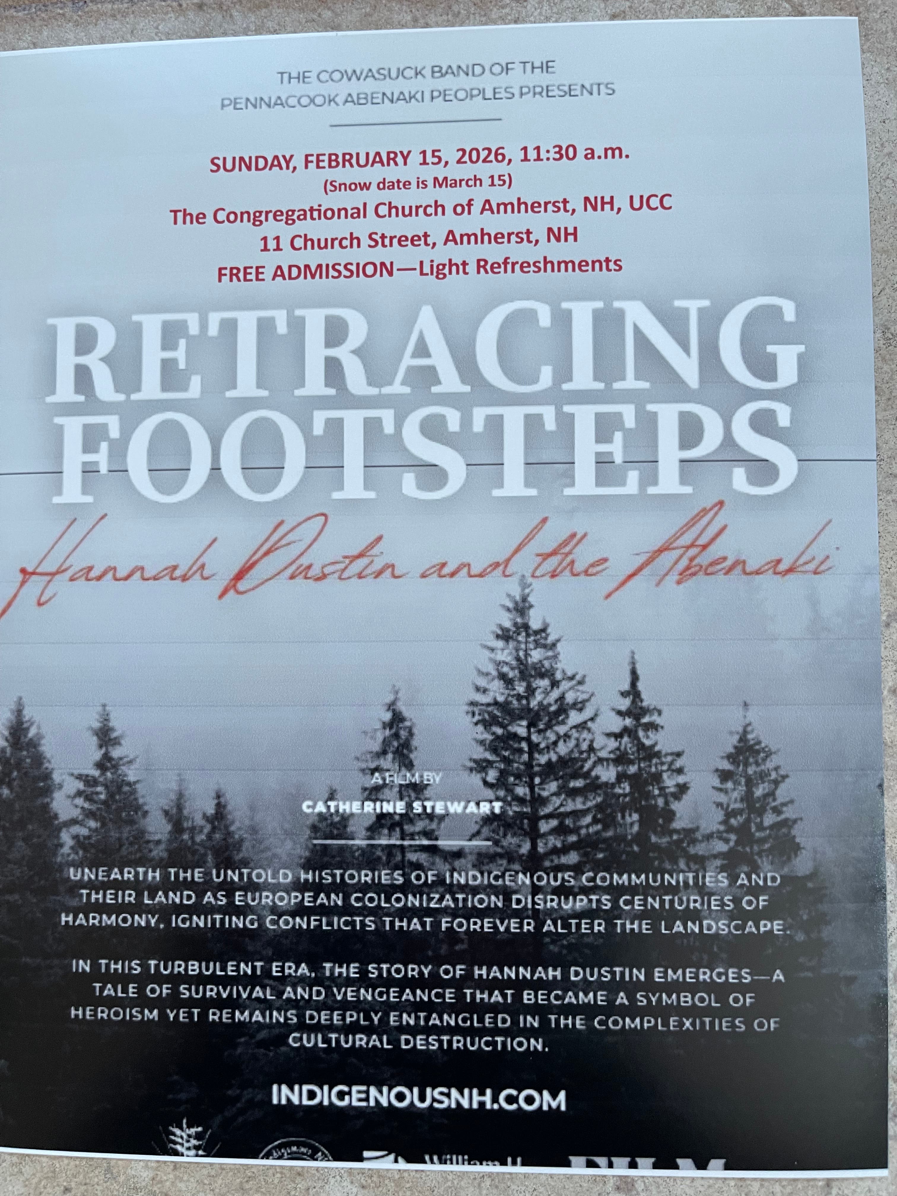 Retracing Footsteps. Hannah Dustin and the Abenaki 