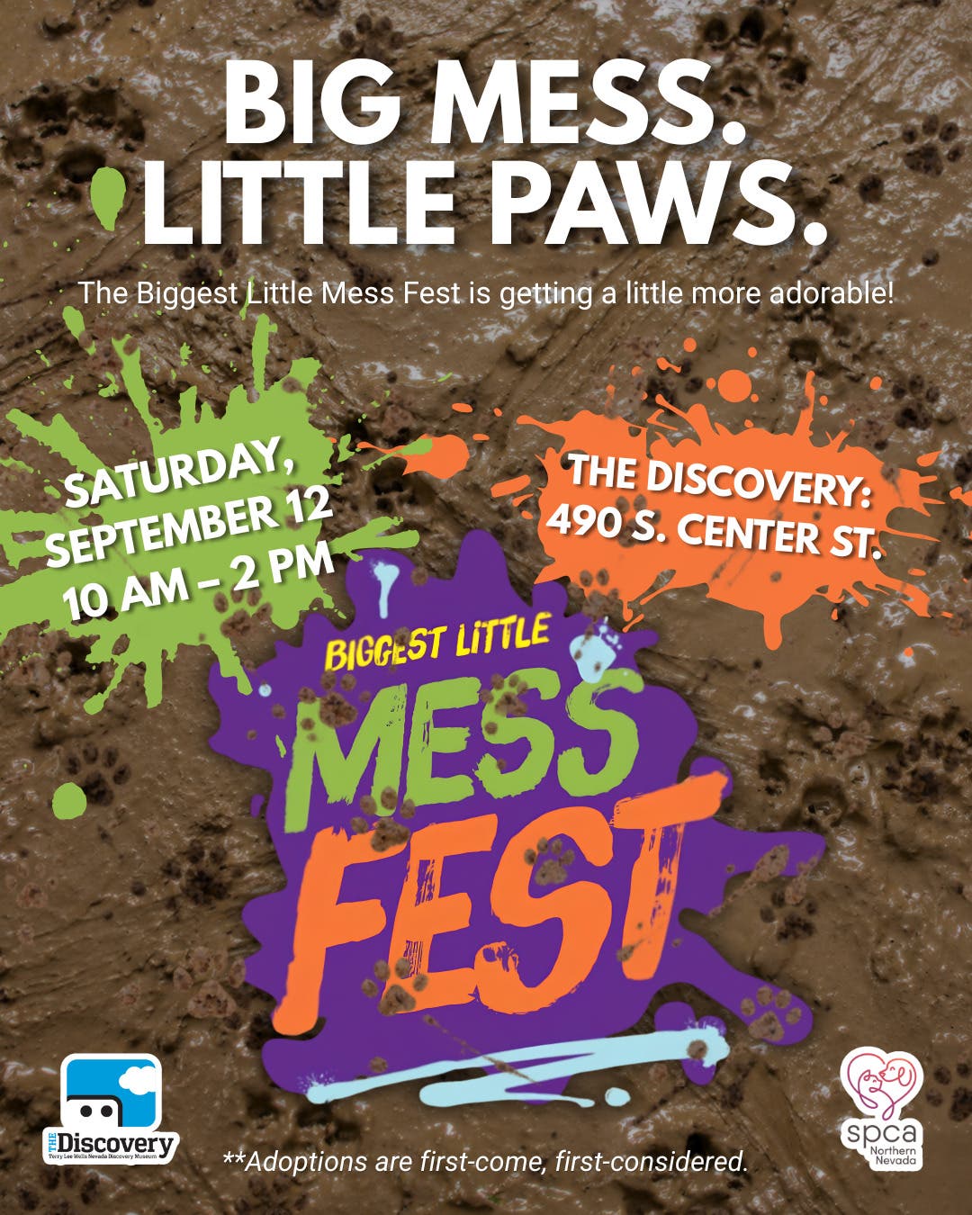 Biggest Little Mess Fest Adoption Pop-Up