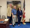 Assemblymember Lavine meets with Hicksville Public Schools Superintendent Dr. Theodore Fulton and Marcy Tannenbaum, Assistant Superintendent for Business on June 25, 2024