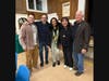 (l-r) Evan Freed, Port Washington Rapid Response Network, Roger Friedman, Community Activist, Sonia Arora, Port Washington Rapid Response Network, Susan Gottehrer, Director, Nassau County New York Civil Liberties Union, Assemblymember Charles Lavine